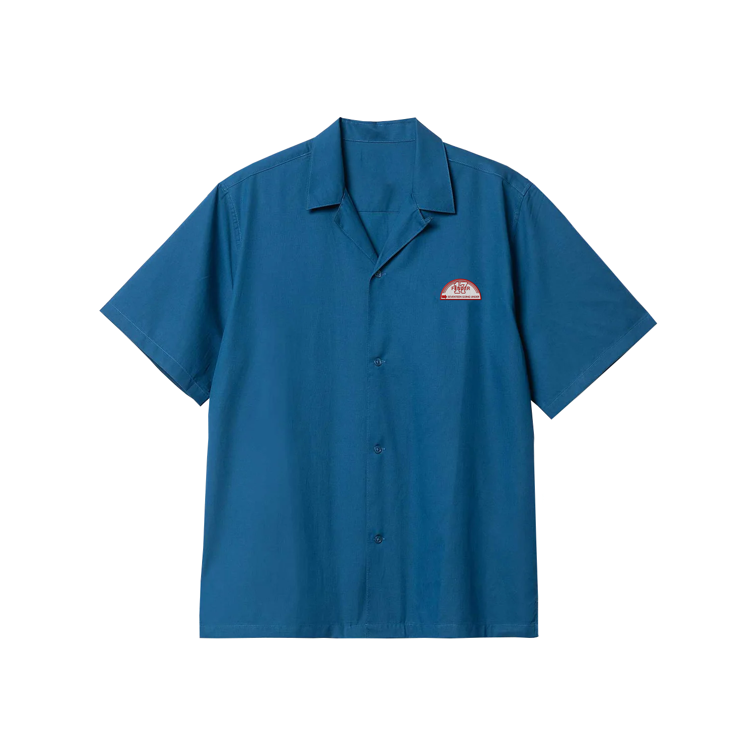 Sam Fender - Blue Shirt with Sam Fender Badge