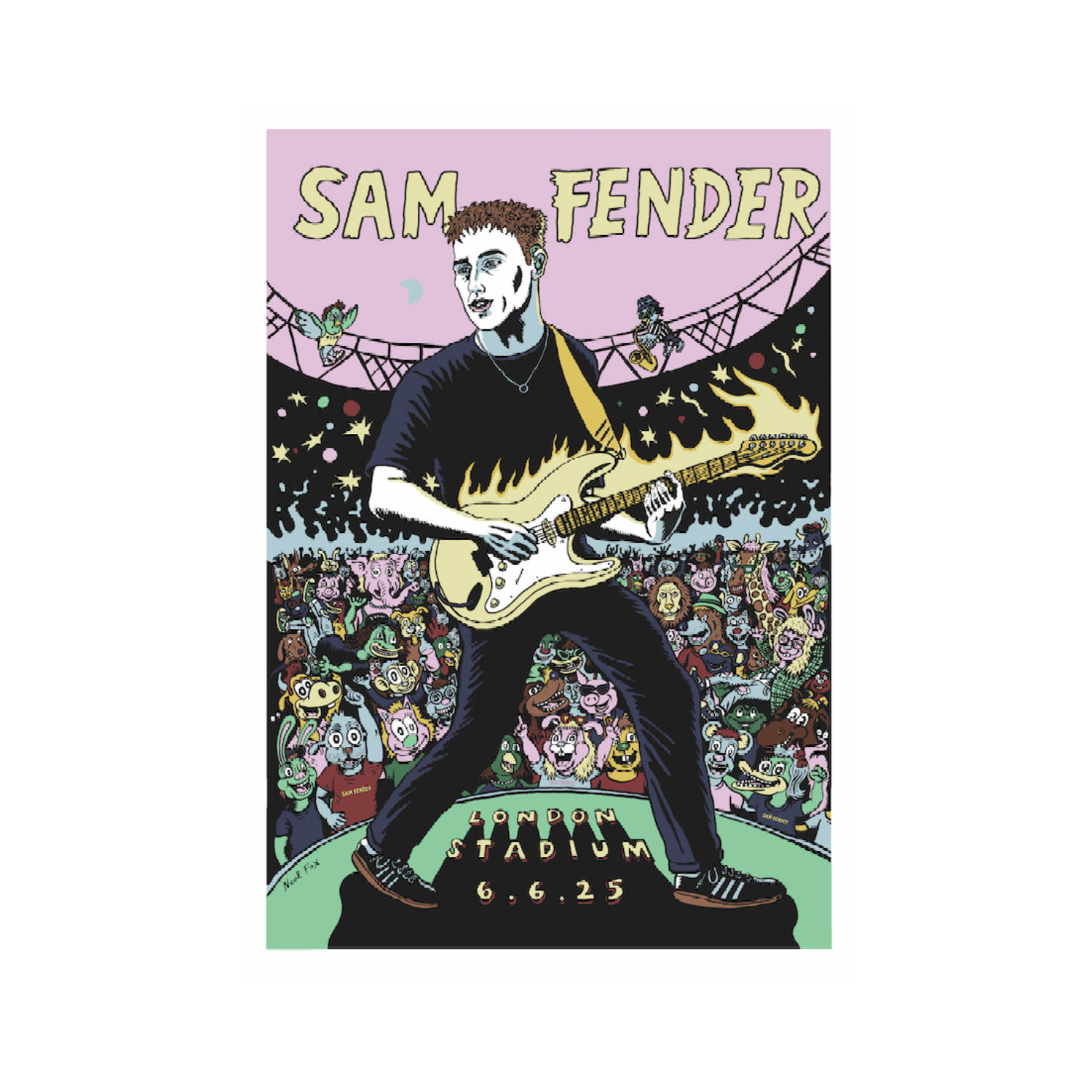 Sam Fender - London Stadium Neal Fox Print