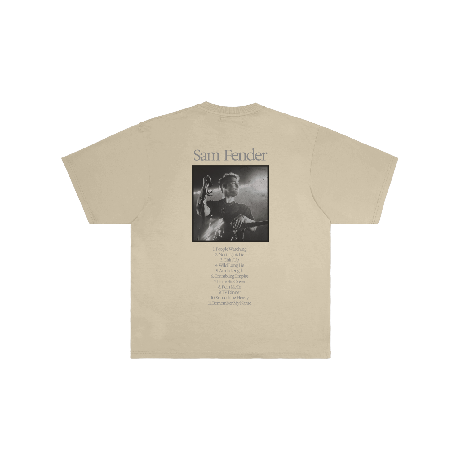 Sam Fender - Tracklist Natural T-Shirt