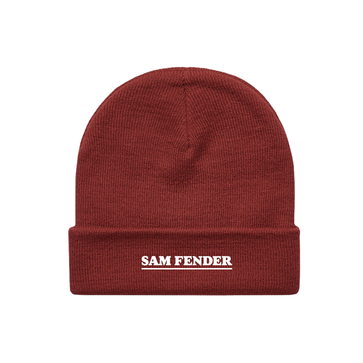 Sam Fender - Sam Fender Red Embroidered Beanie Hat