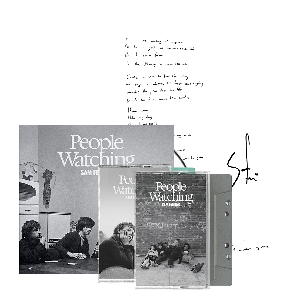 People Watching Alt Artwork Cassette 1, Alt Artwork Cassette 2, Standard CD + Signed Lyric Sheet