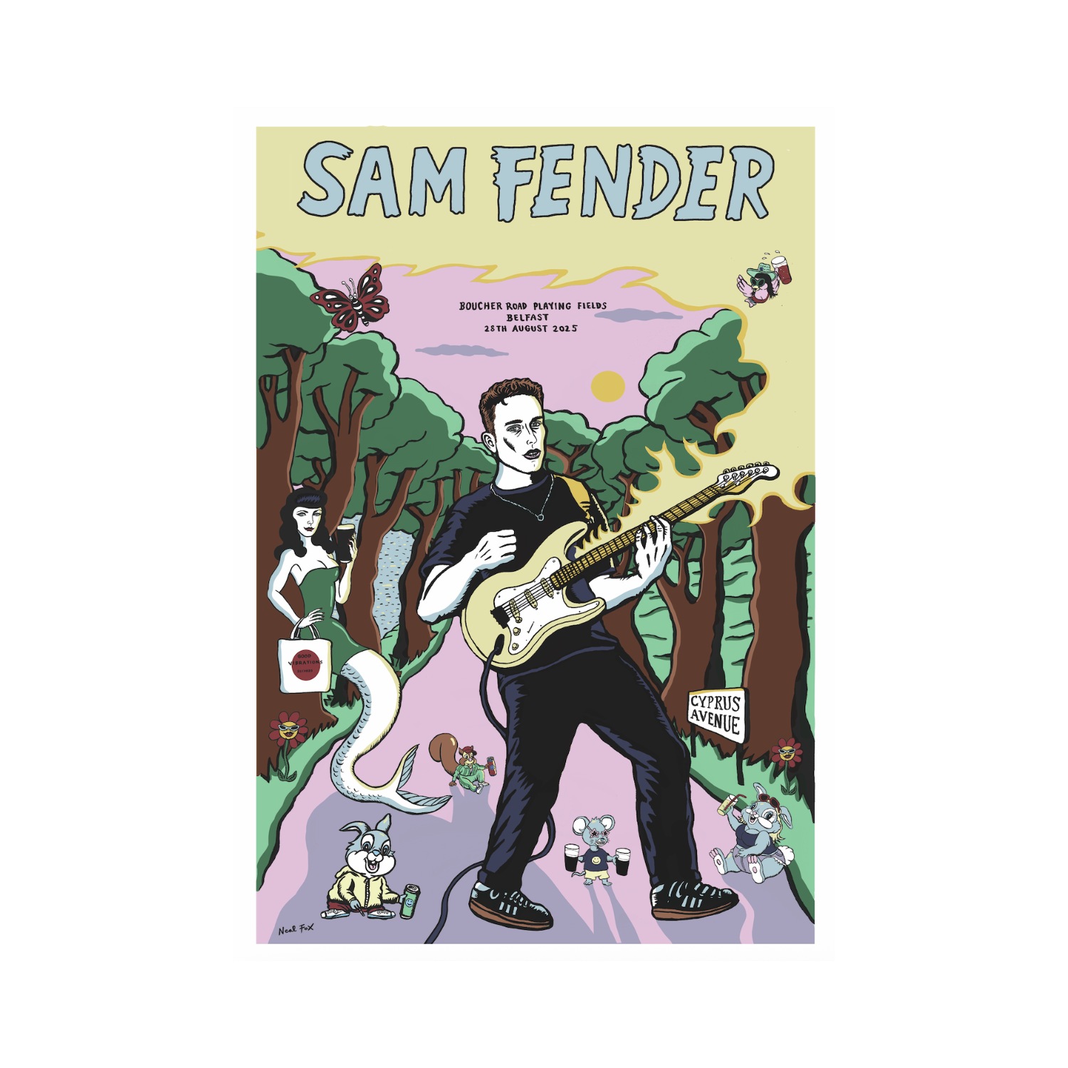 Sam Fender - Belfast Stadium Neal Fox Print