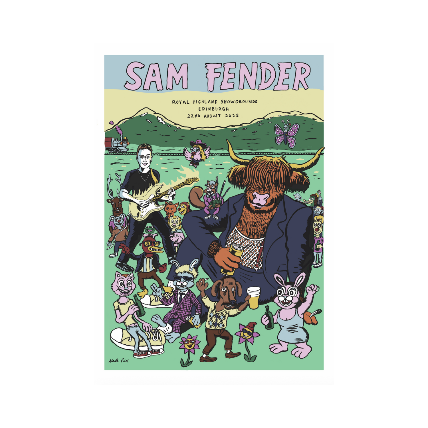 Sam Fender - Edinburgh Stadium Neal Fox Print