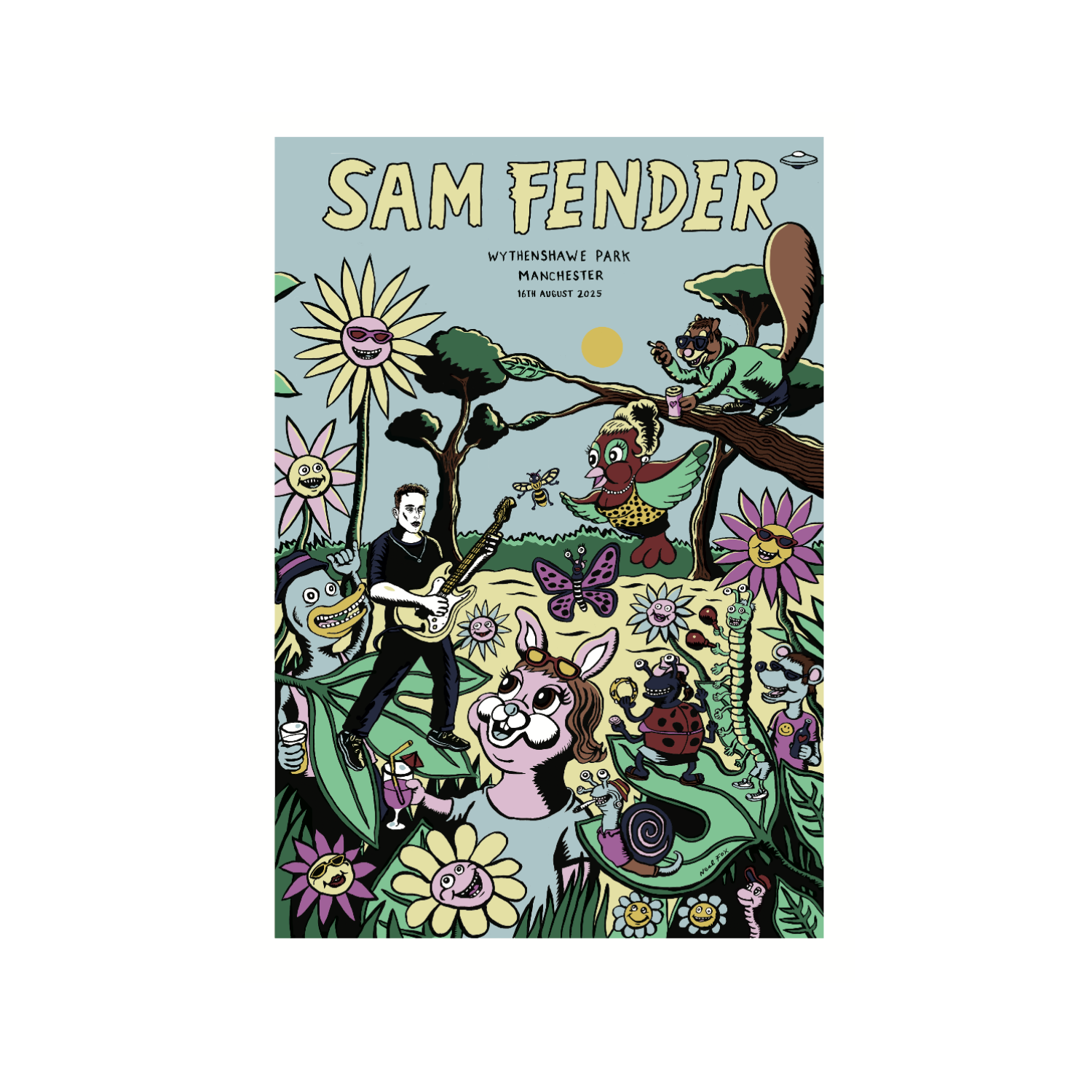 Sam Fender - Manchester Stadium Neal Fox Print