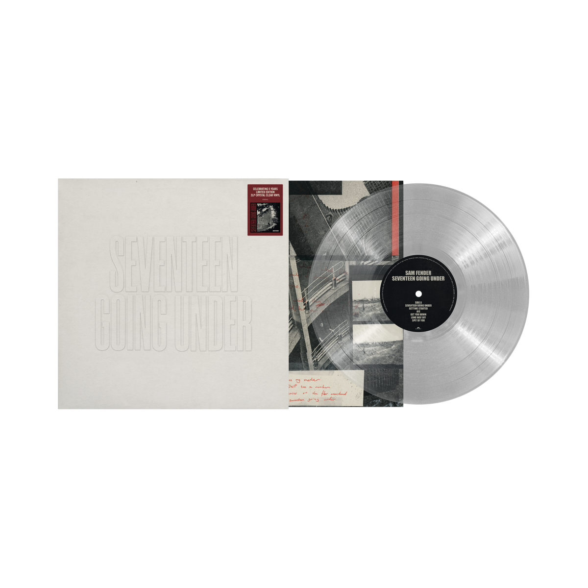 Sam Fender - Seventeen Going Under - 5th Anniversary Edition 2LP Crystal Clear Vinyl