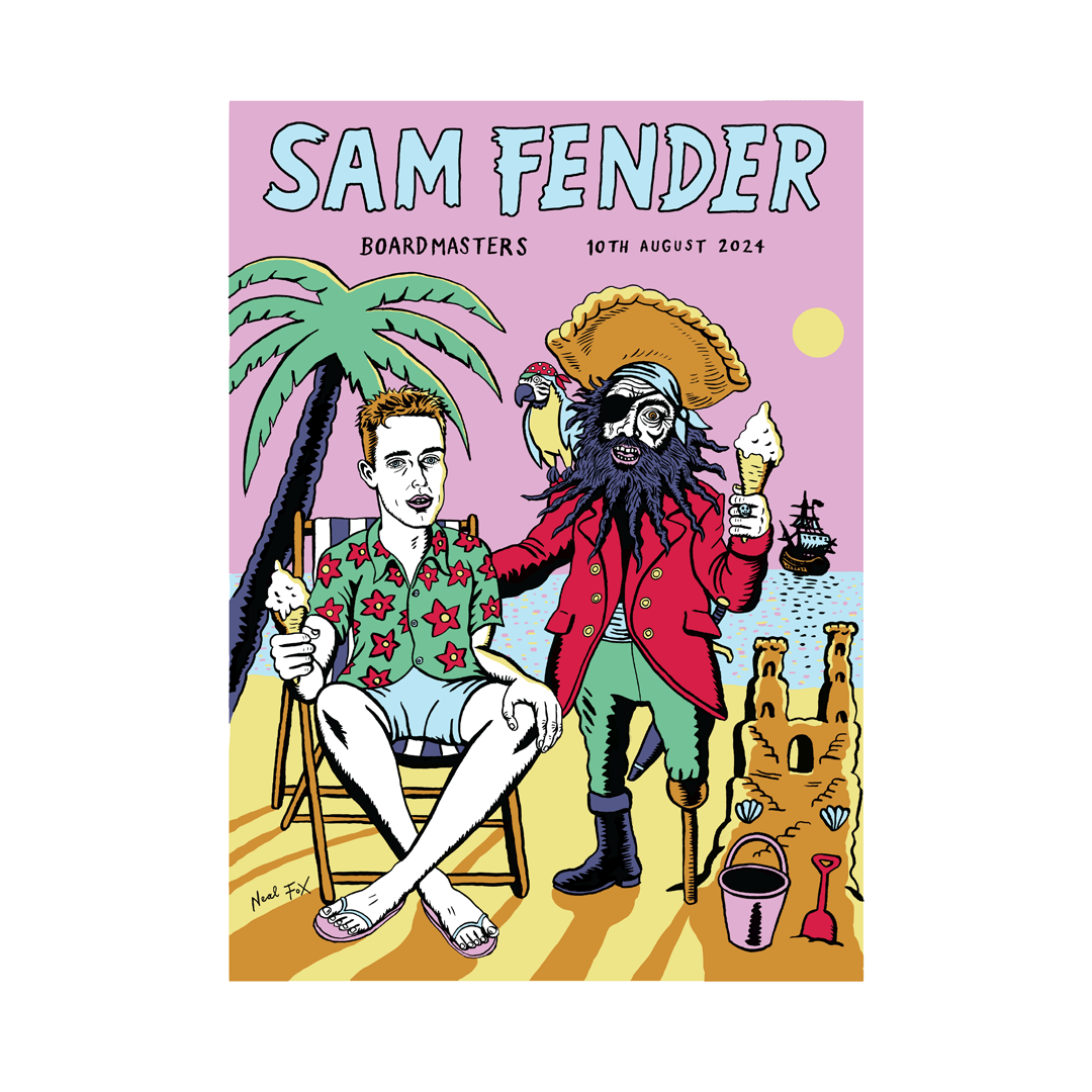 Sam Fender - Sam Fender Boardmasters 10/8/24 Poster