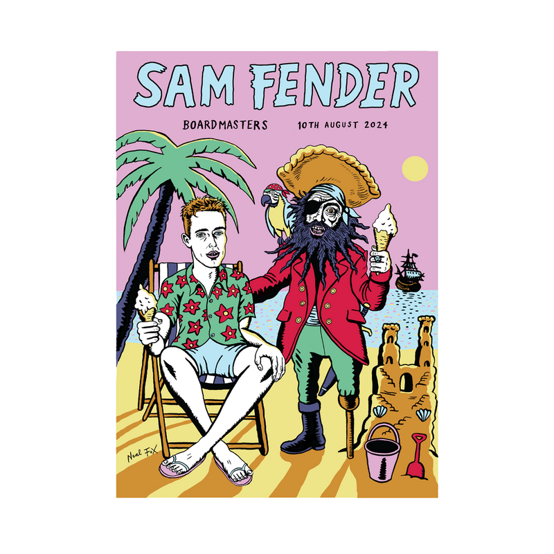 Sam Fender Boardmasters 10/8/24 Poster - Sam Fender