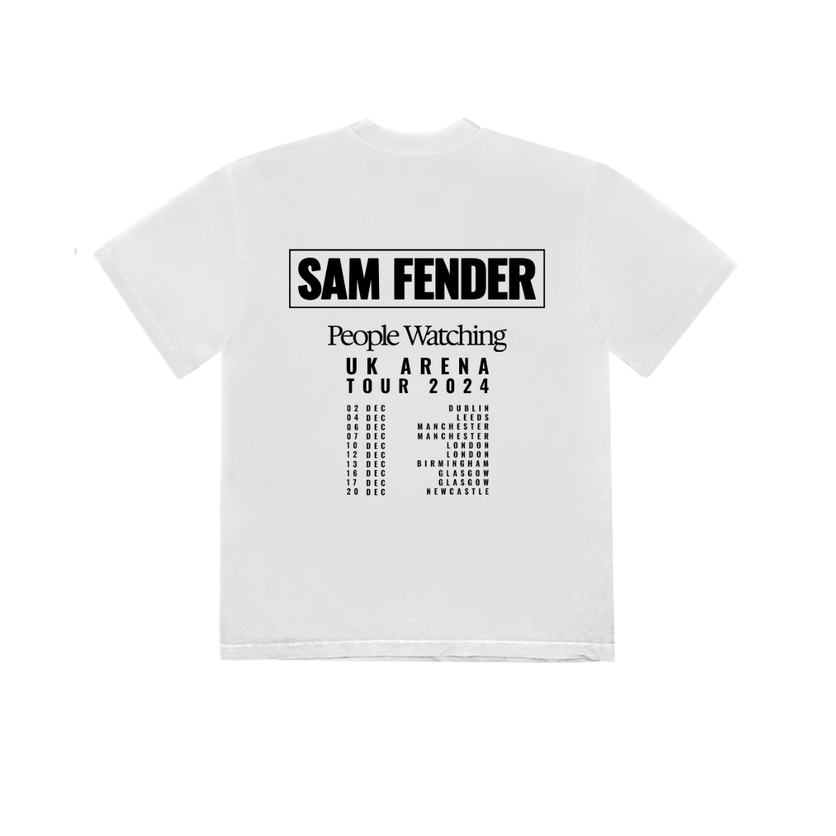 Sam Fender - Sam Fender UK Tour Dateback White T-Shirt