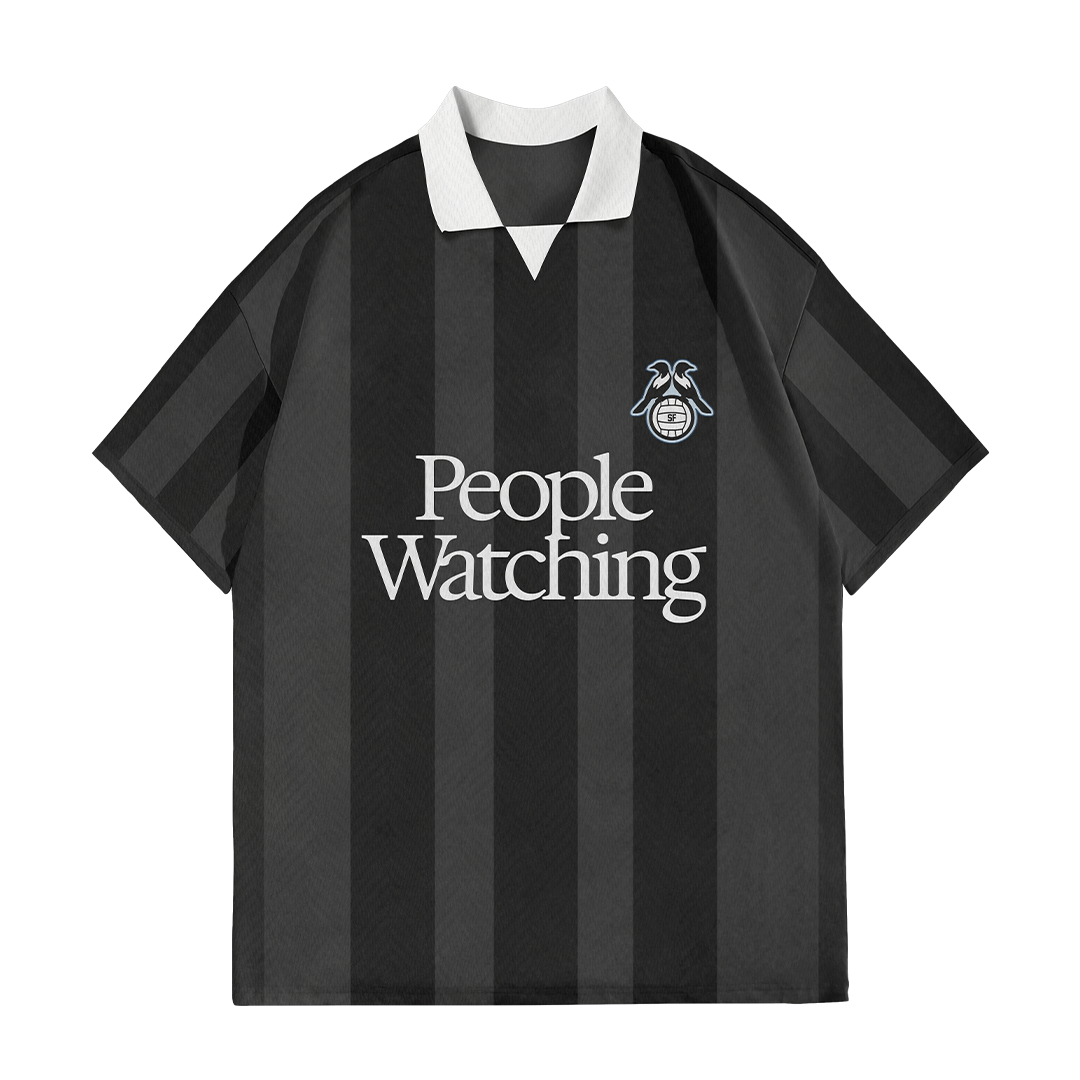 Sam Fender - Black and Grey Football Shirt